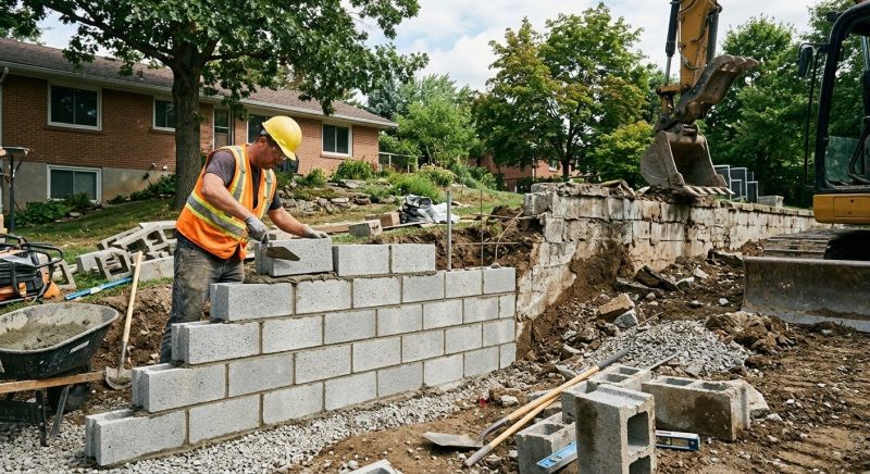 Block Wall Installation in Stamford, CT
