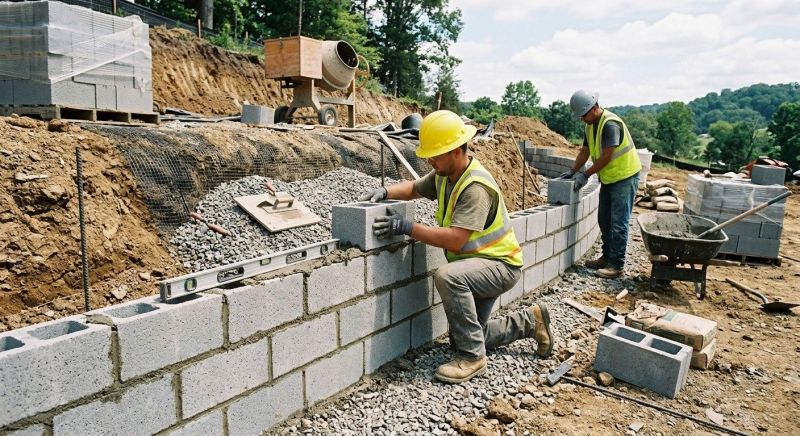 Block Wall Replacement in Fairfield County, CT