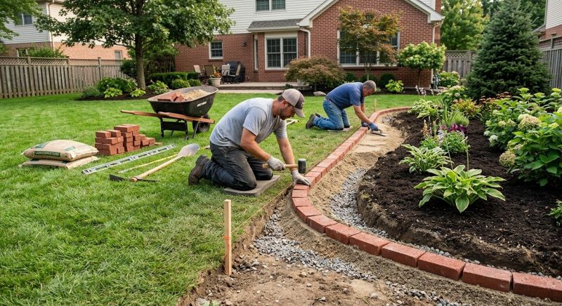 Brick Border Installation in Stamford, CT