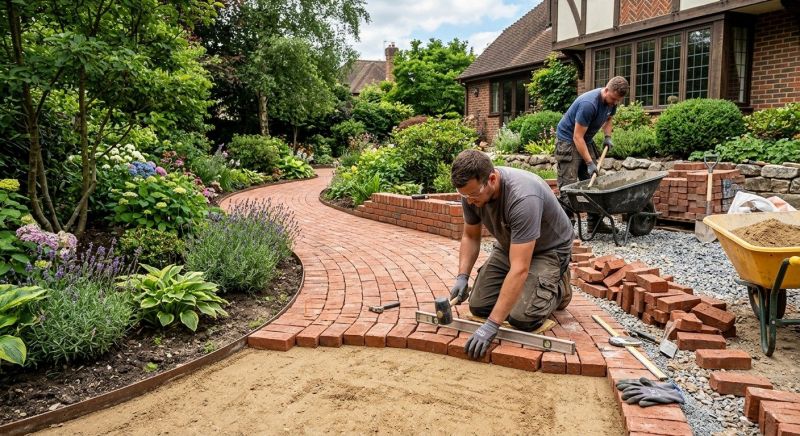 Brick Hardscape Installation in Burlington, VT