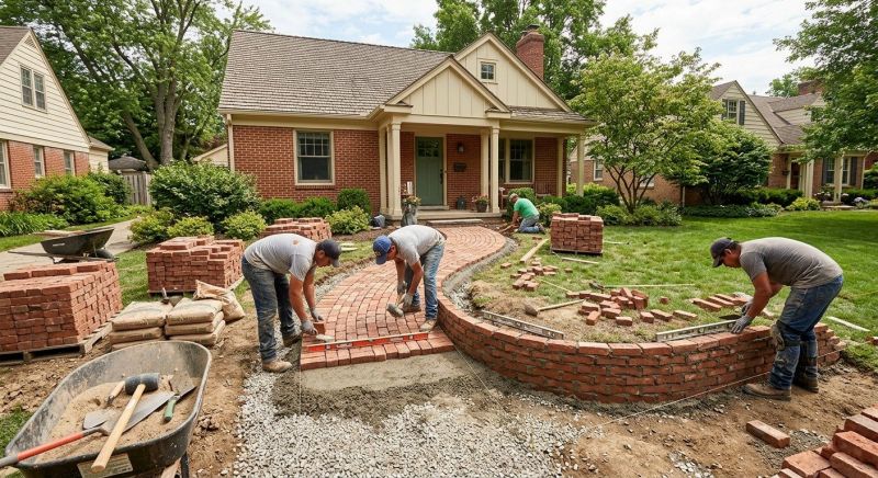 Brick Hardscaping Installation in Fairfield County, CT