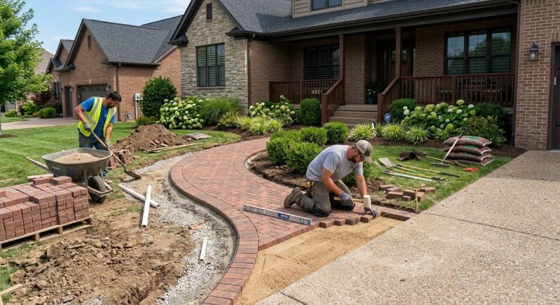 Brick Landscaping Installation in Norwalk, CT
