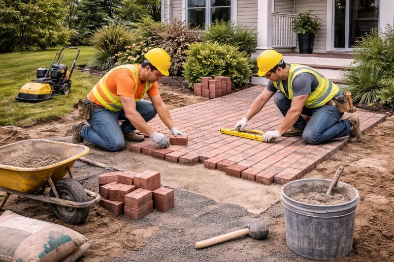 Brick Patio Installation in Fairfield County, CT