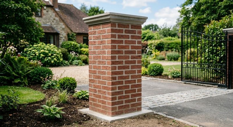 Brick Pillar Installation in Cleveland, OH