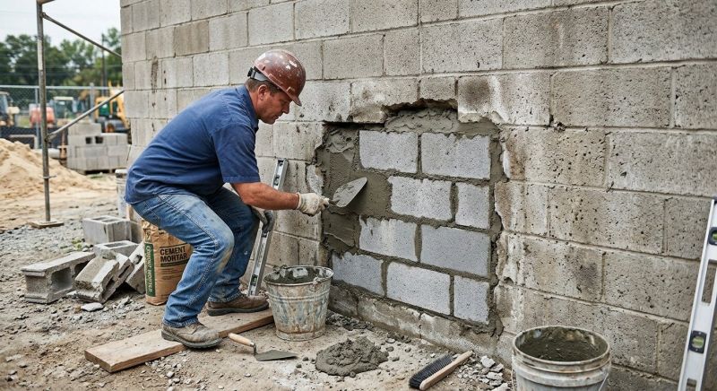 Cinder Block Repair in Cleveland, OH