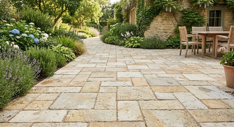 Limestone Pavers Installation in Fairfield County, CT