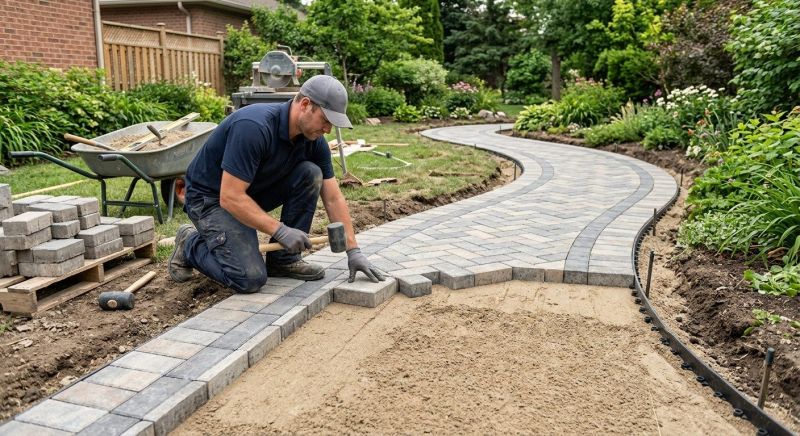 Paver Walkway Installation in Boston, MA