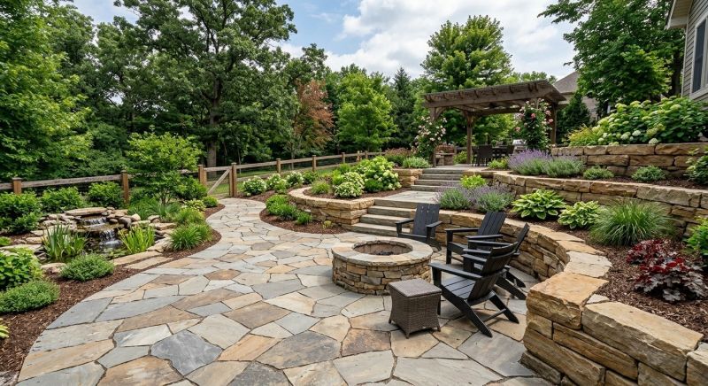 Poolside Hardscaping in Boston, MA