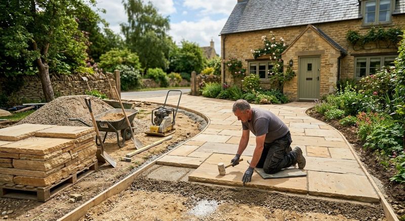 Stone Driveway Construction in Sacramento, CA