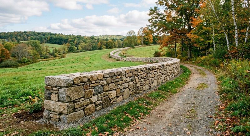 Stone Wall Replacement in Fairfield County, CT