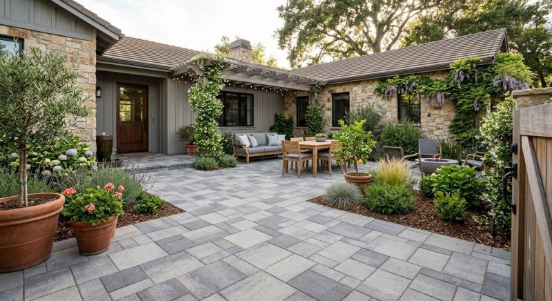 Limestone Patio Installation in Norwalk, CT