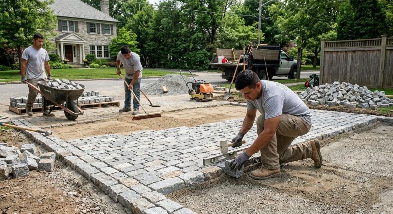 Pathway Pavers Installation in Fairfield County, CT